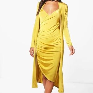 Boohoo dress and duster Set